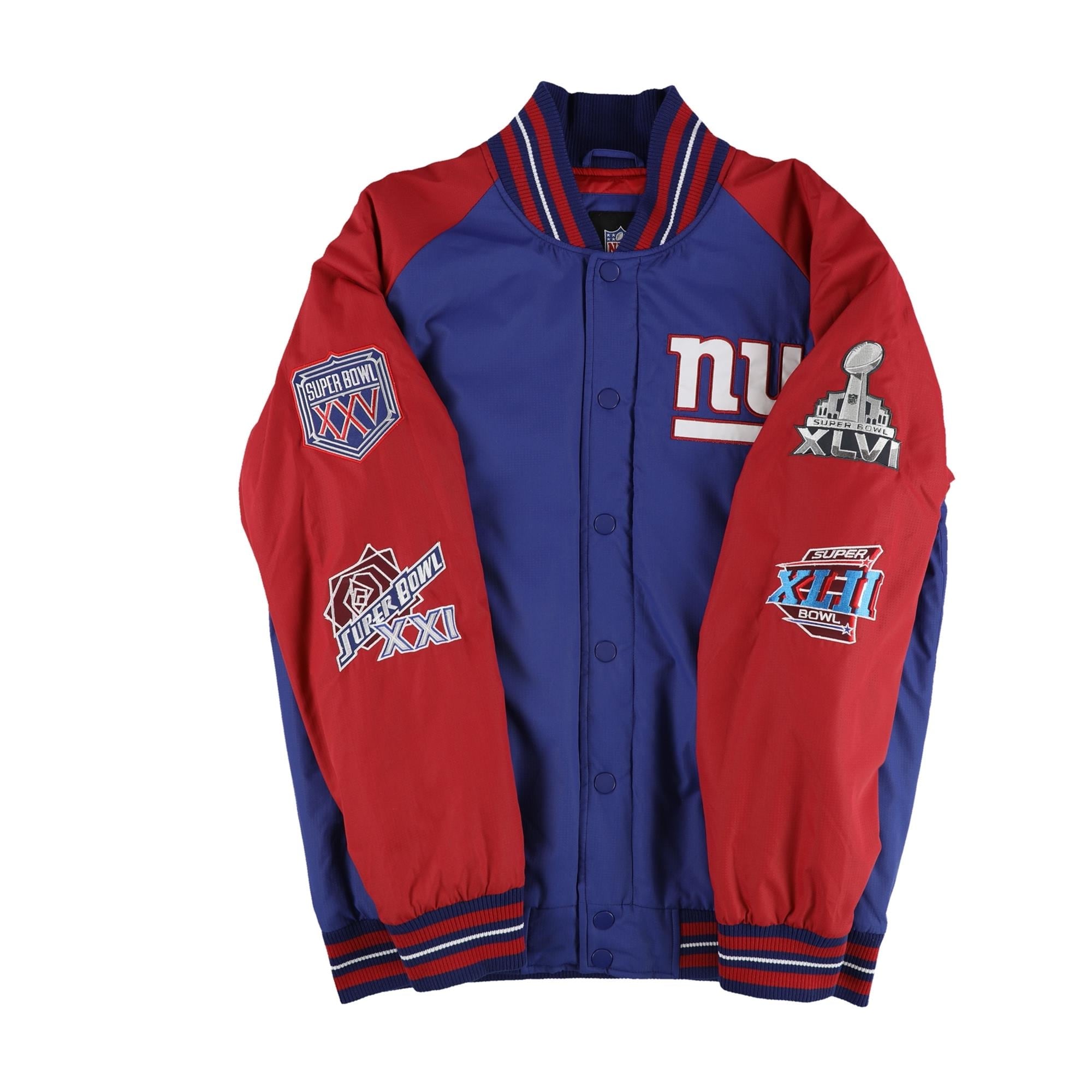 NFL Mens 4X Super Bowl Champions NY Giants Varsity Jacket