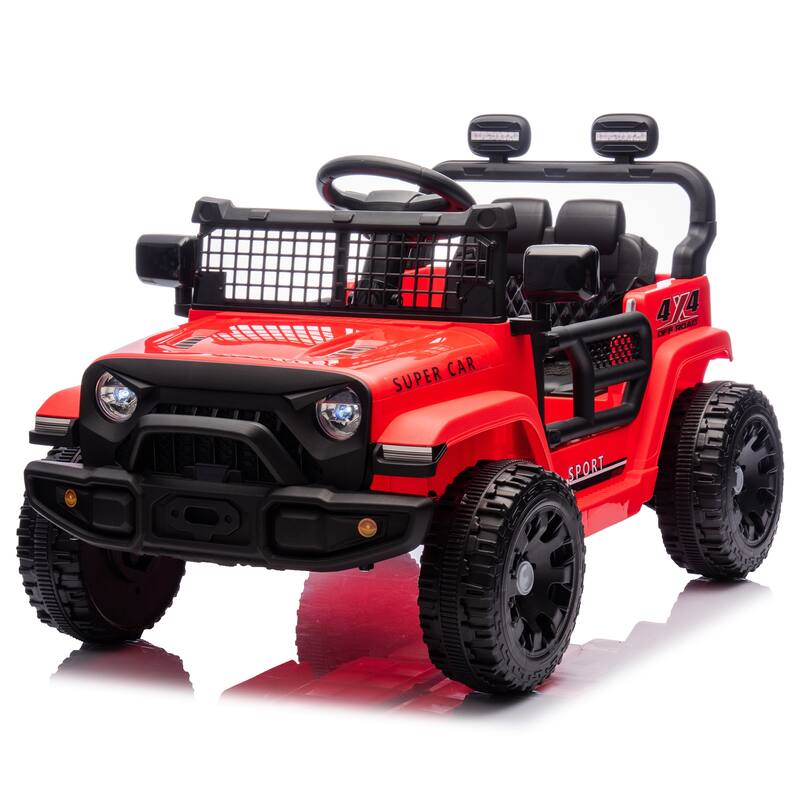 24V Kids Electric Ride-On Car with Remote Control, Ages 3+, 2WD & Bluetooth - Red