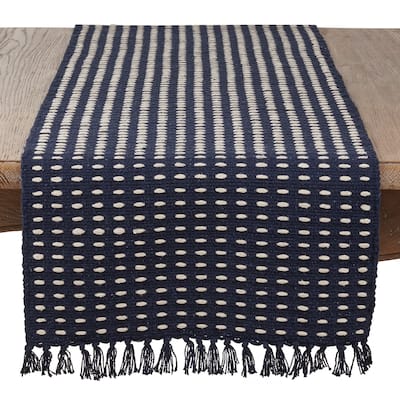 Dashed Woven Long Table Runner
