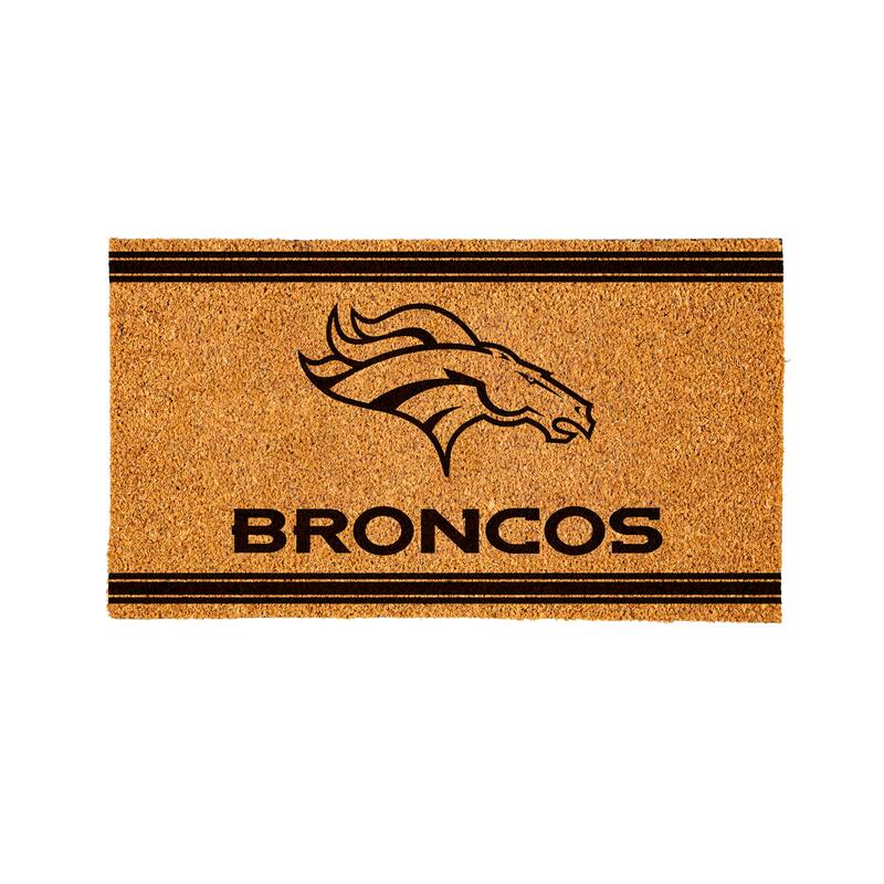 28 in. x 16 in. Denver Broncos, Coir Mat