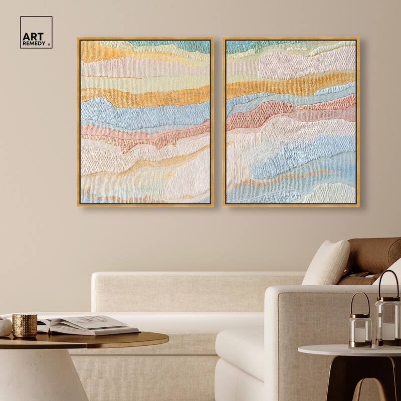 Morning Calm III Canvas Set of 2 by Art Remedy