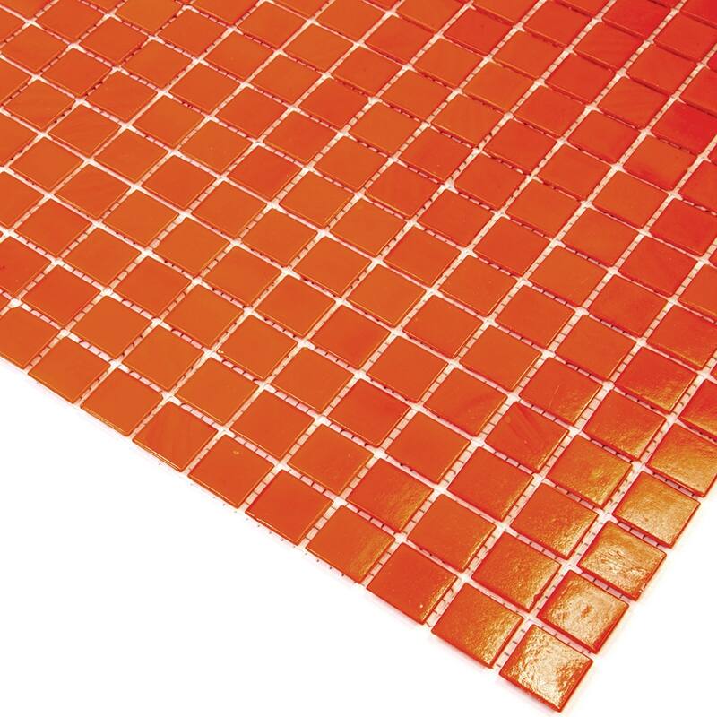 Apollo tile 12" x 12" Dune Glossy Scarlet Red Glass Tile (20 sq ft/case) - 20 Pack