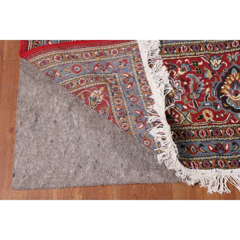 Red Geometric Tabriz Turkish Area Rug Machine Made Carpet - 9'7" x 12'7"