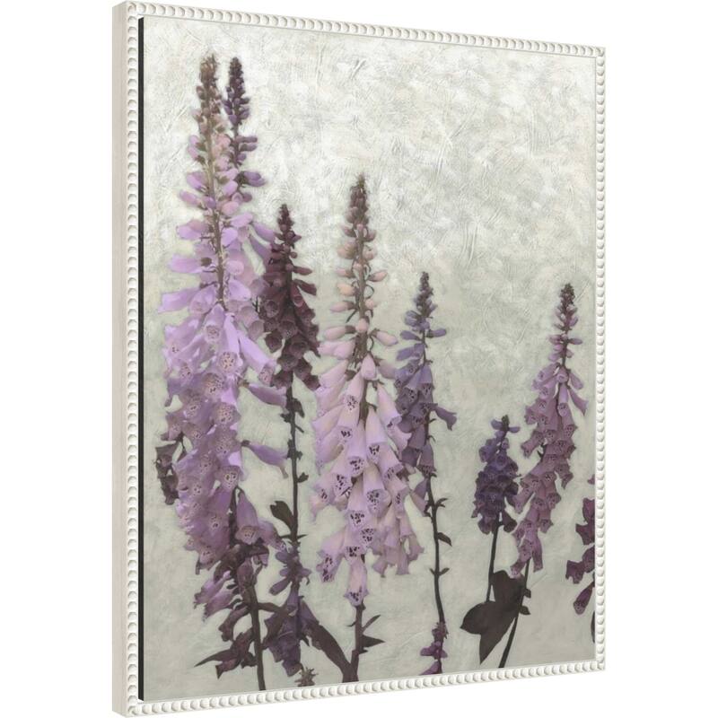 Cloudy Foxgloves No. 2 by Chariklia Zarris Framed Canvas Wall Art Print