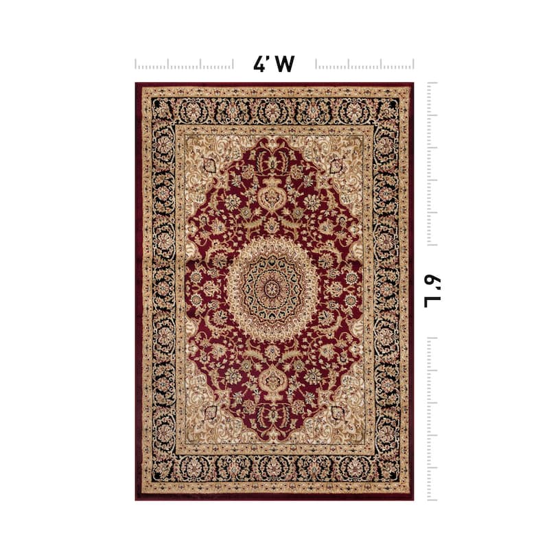 World Rug Gallery Traditional Oriental Medallion Area Rug