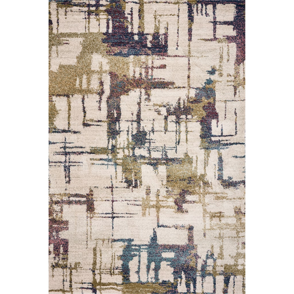 Domani Portland Abstract Geometric Shag Rug