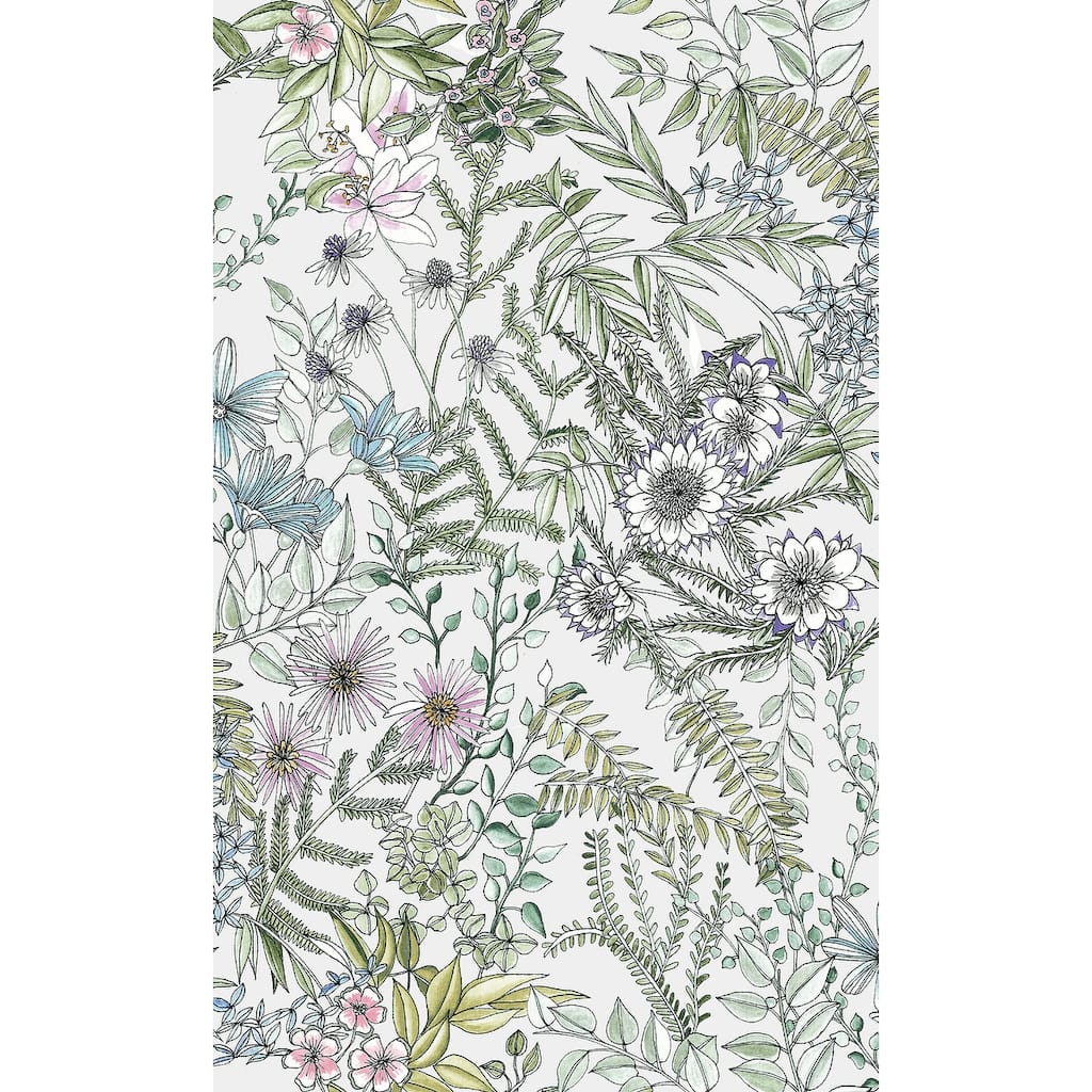 A-Street Prints Full Bloom Off White Floral Wallpaper