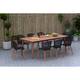 Option 9pc - Black Wood Sidechairs