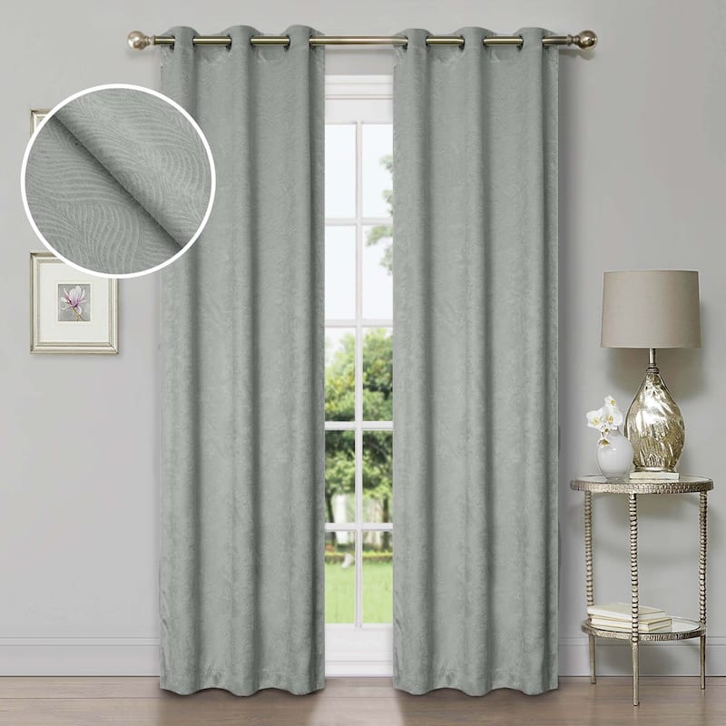 Superior Waverly Washable Room Darkening Curtains, Set of 2 Panels