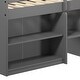 preview thumbnail 9 of 9, Wooden Twin Size Loft Bed with Built-in Drawers and Built-in Bookshelf and Chest For Home
