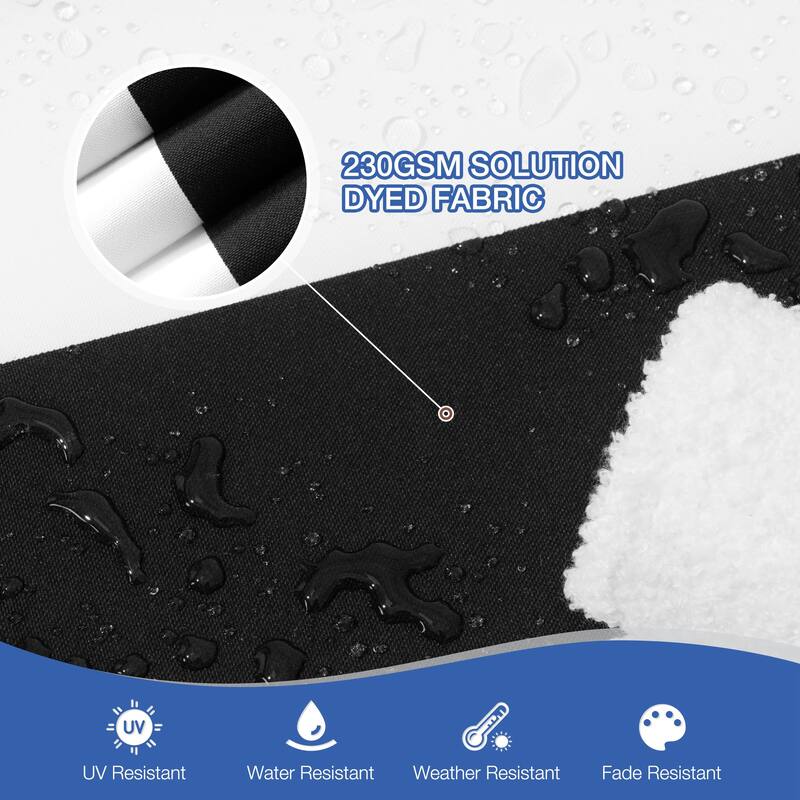 22''D x 21''W x 3.5''T Patio Fabric Outdoor Seat Cushions Set (Seat & Back)