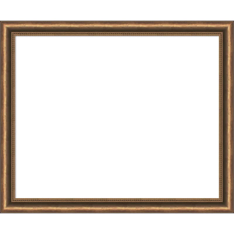 Amanti Art Manhattan Bronze Narrow Framed Dry Erase Magnetic Board