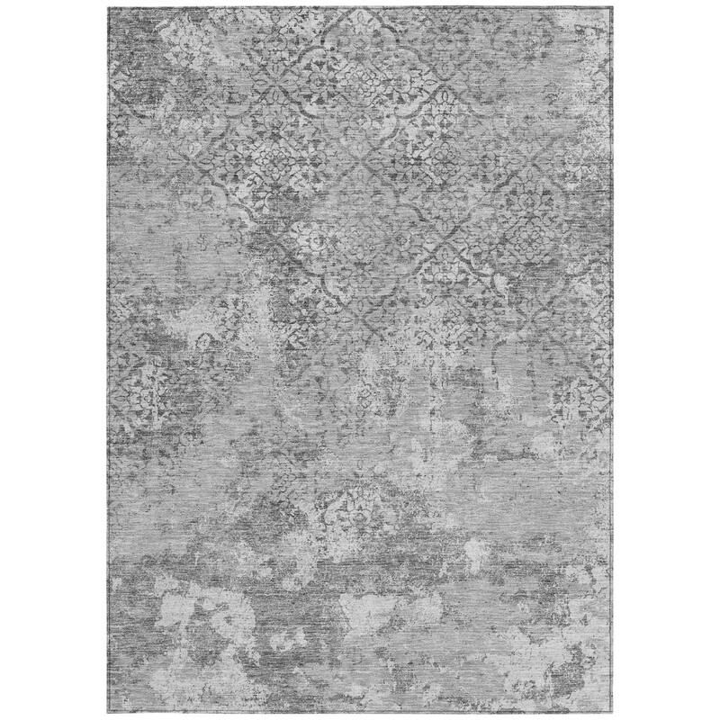 HomeRoots Floral Transitional Rectangle Outdoor Rug