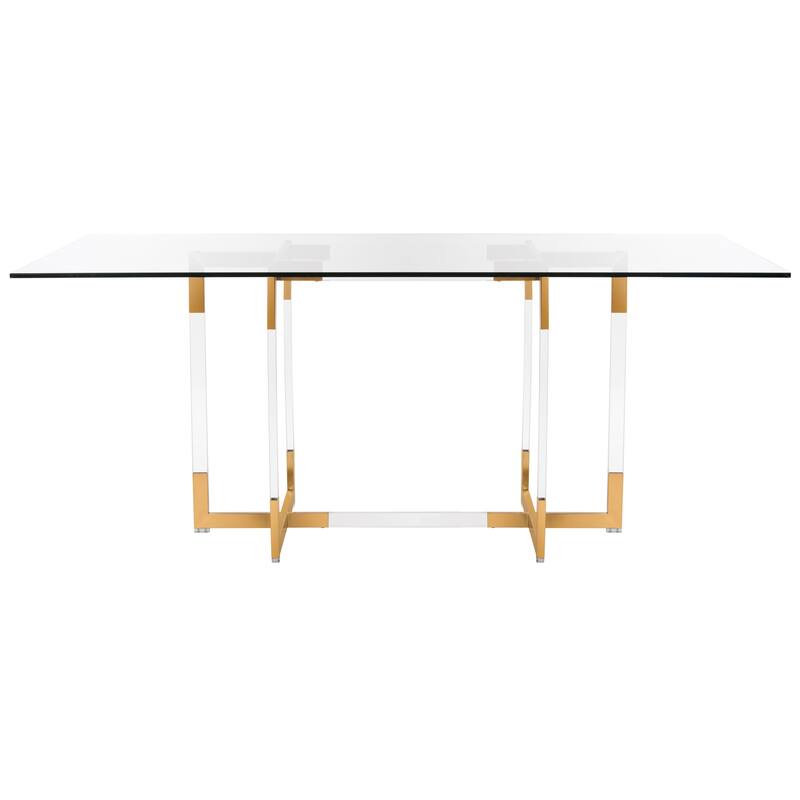 SAFAVIEH Couture Julina Acrylic Dining Table - 72"W x 35"D x 30"H