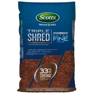 mulch scotts enhanced scapes cuft shred triple nature brown