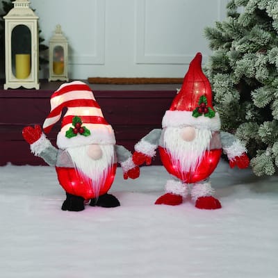 Everstar Set of 2 UL Plush Gnomes Sculpture