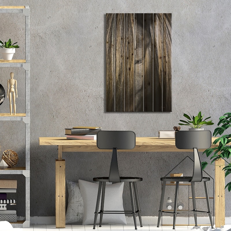 Shy Print On Wood by Aledanda - Multi-Color