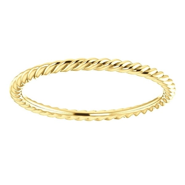 rope twist gold rings
