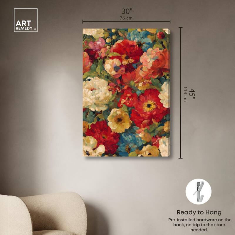 Garden Tapestries II Canvas by Art Remedy, Gallery Wrapped