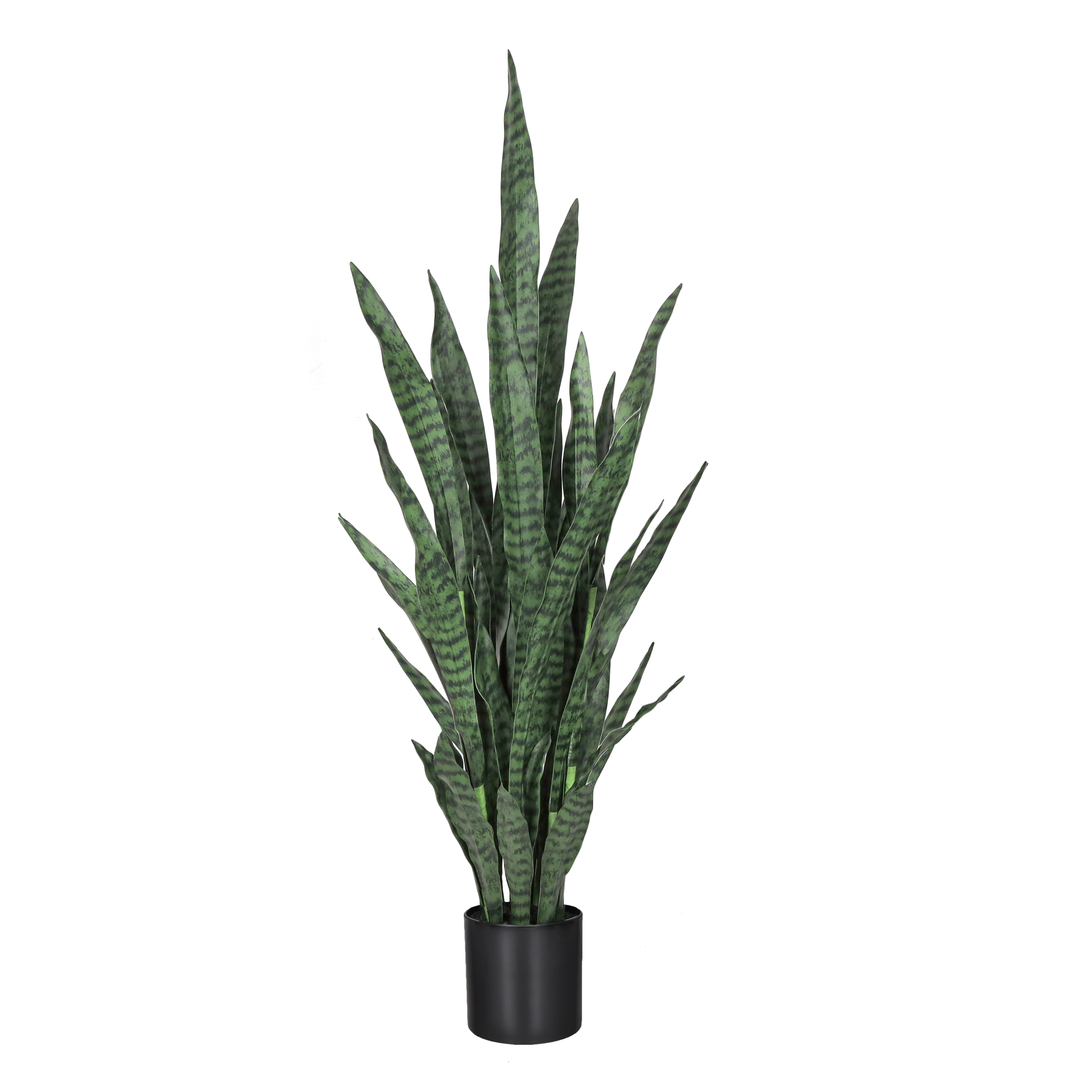 4ft Artificial Sansevieria Snake Plant in Black Pot - 48" H x 15" W x 15" DP