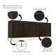 preview thumbnail 3 of 12, Clihome Furniture Wood 4-Door Accent Cabinet