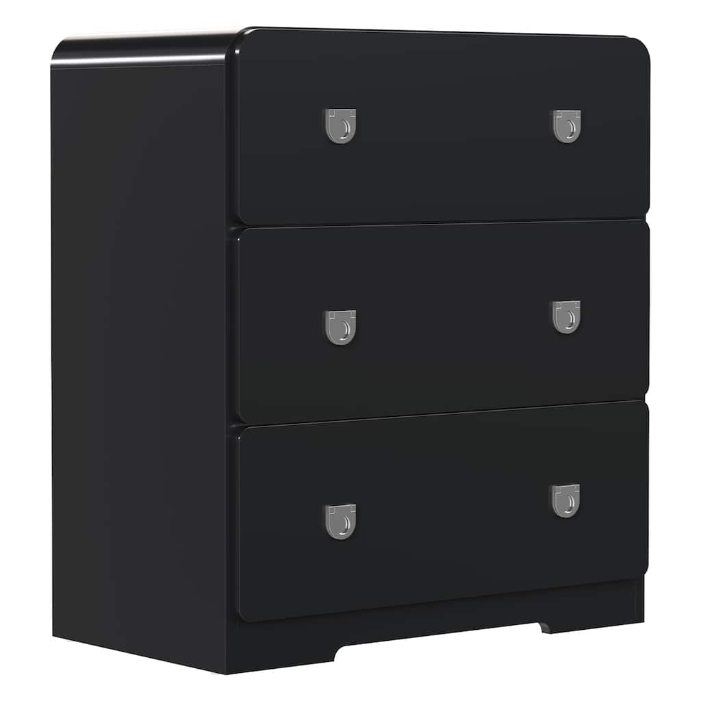 Painted 3-Drawer Nightstand for Bedroom