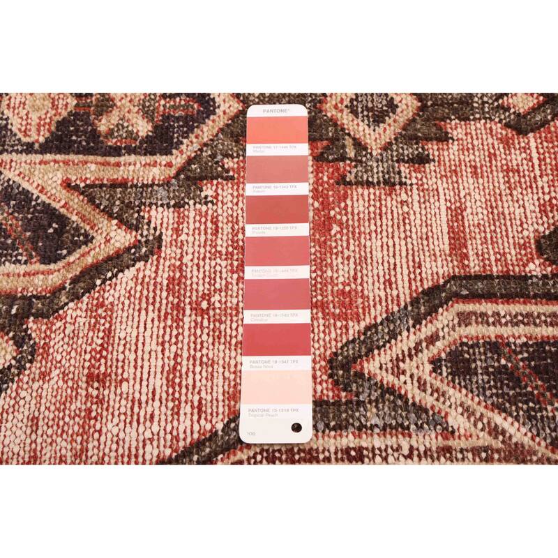 ECARPETGALLERY Hand-knotted Antalya Vintage Dark Copper Wool Rug - 3'6 x 5'11