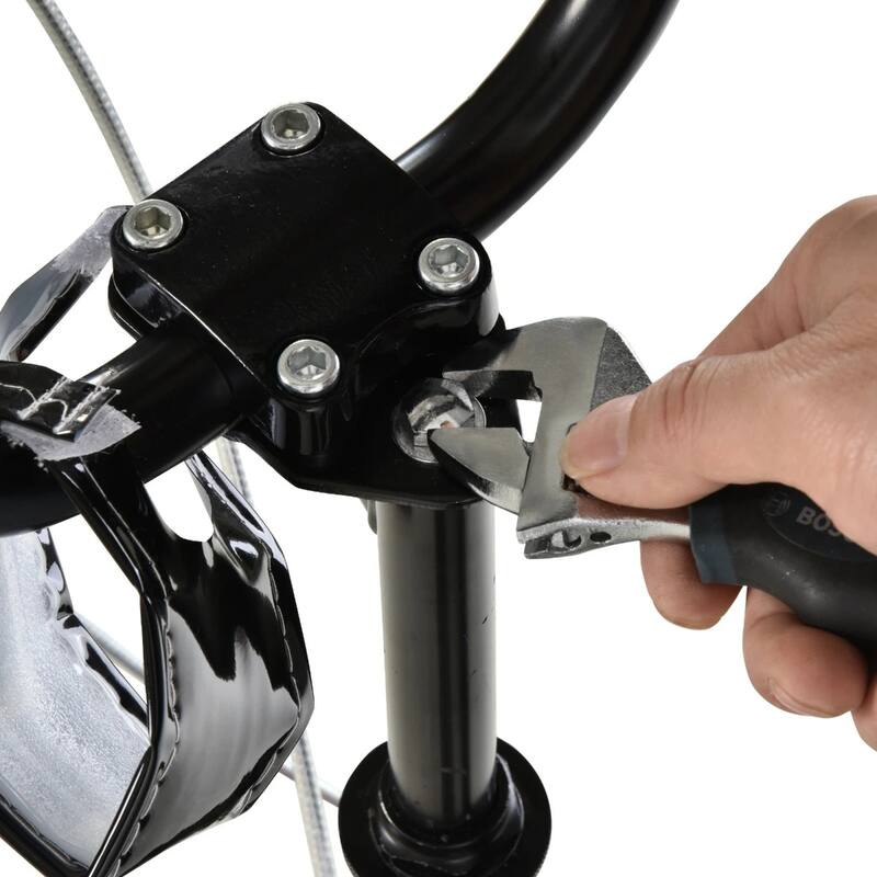 Steel Aluminum Kick Scooter with Adjustable Handlebar - 53.25"L x 22.75"W x 34.75"-37"H