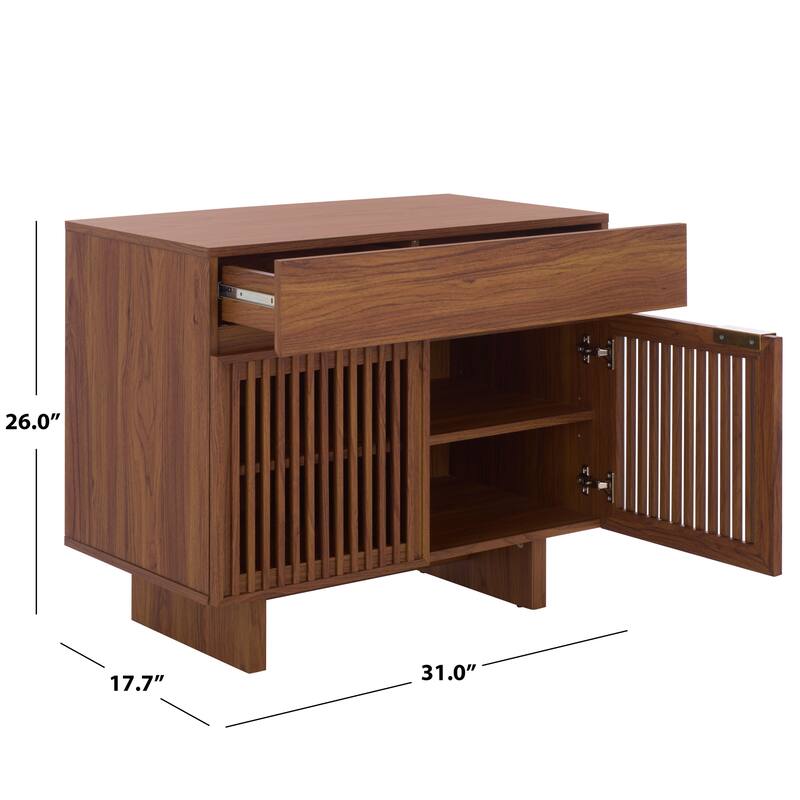 SAFAVIEH Home Quaid 1-Drawer 2-Door Nightstand.