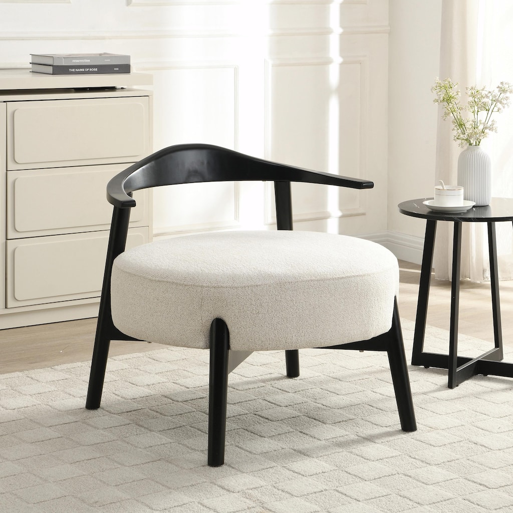 Modern Accent Chair - Natural Birch, All-Day Comfort