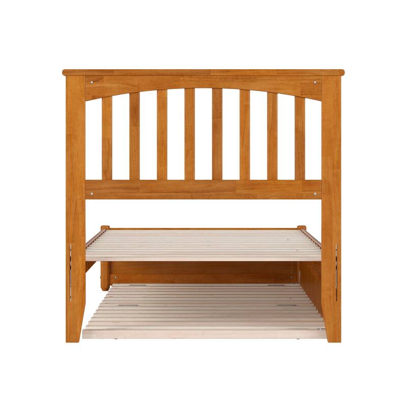 Everett Platform Bed with Panel Footboard and Twin XL Trundle