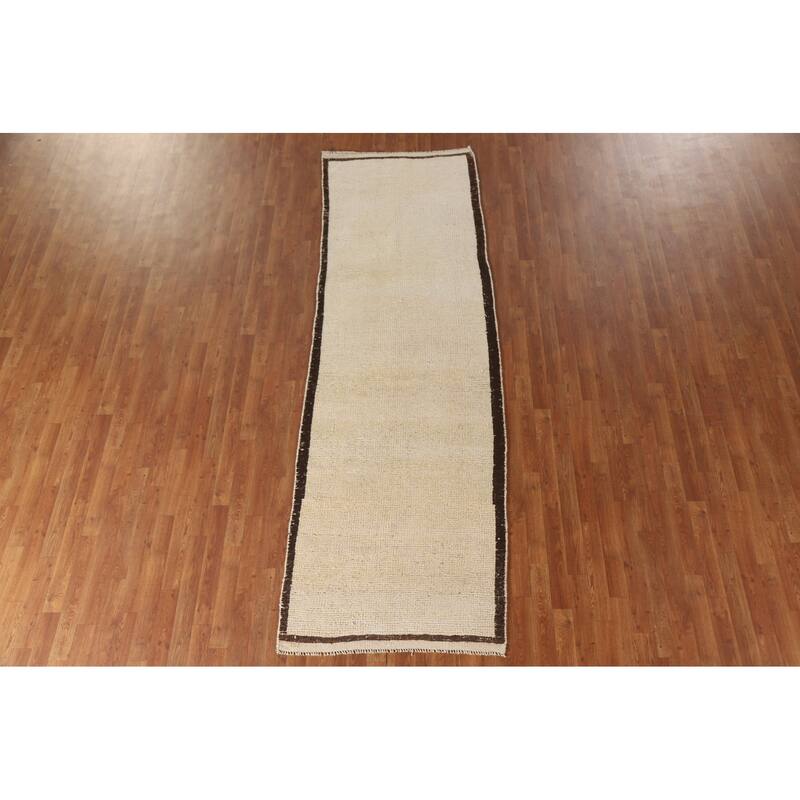 Anatolian Runner Rug Handmade Turkish Tribal Wool Carpet - 3'4"x 10'3"