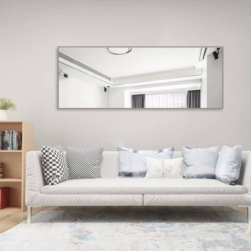 Dovelina Modern Full Length Floor Mirror - Freestanding Vanity Mirror for Bathroom or Living Space
