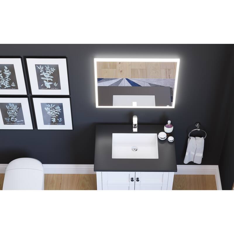 Smart Lisa Voice Activated LED Decorative Bedroom and Vanity Mirror