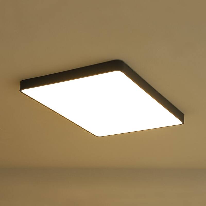 Dimmable LED Wide Rectangular Flush Mount Light 33.9 in