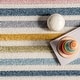 preview thumbnail 7 of 7, Nuloom Jaelynn Diamond Striped Kids Area Rug