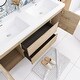 preview thumbnail 137 of 148, Floating Bathroom Vanity with Integrated Resin Top