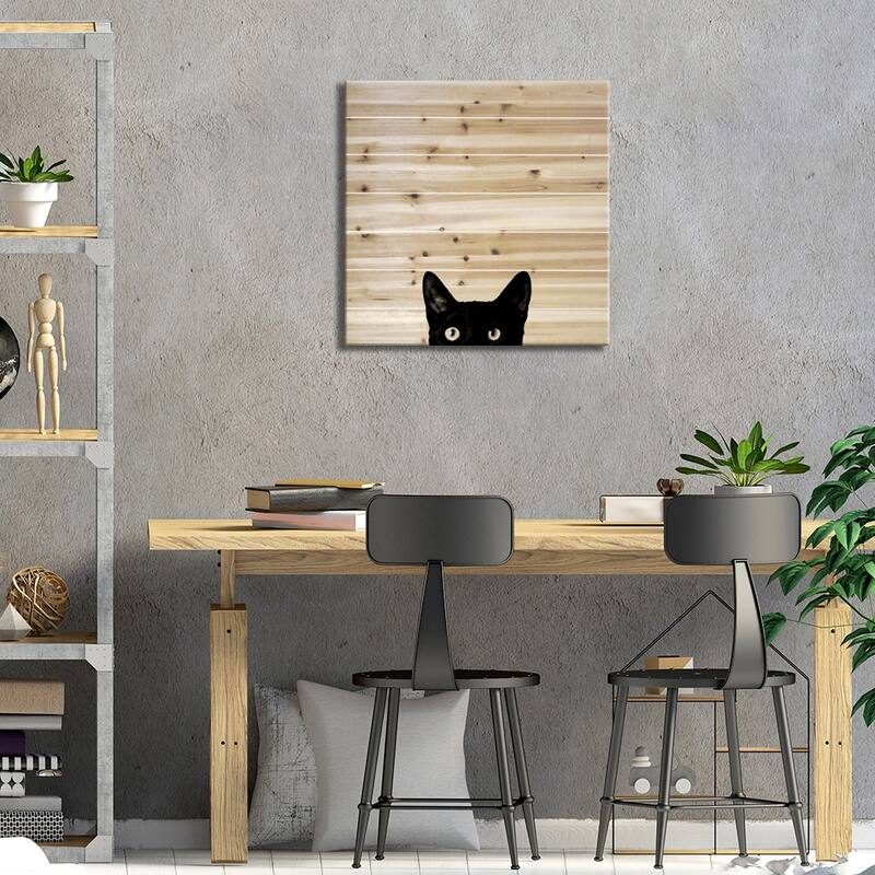 Curiosity Print On Wood by Jon Bertelli - Multi-Color
