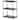 Design Ideas MeshWorks 3 Tier Full-Size Metal Storage Shelving Unit Rack, White