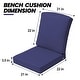 preview thumbnail 102 of 128, 21 W x 22 D in. Deep Seat Outdoor Cushion Set by Crestlive Products