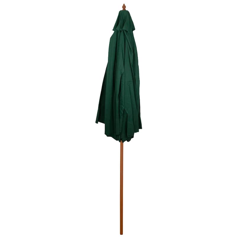 8.5ft Outdoor Patio Market Umbrella with Wooden Pole