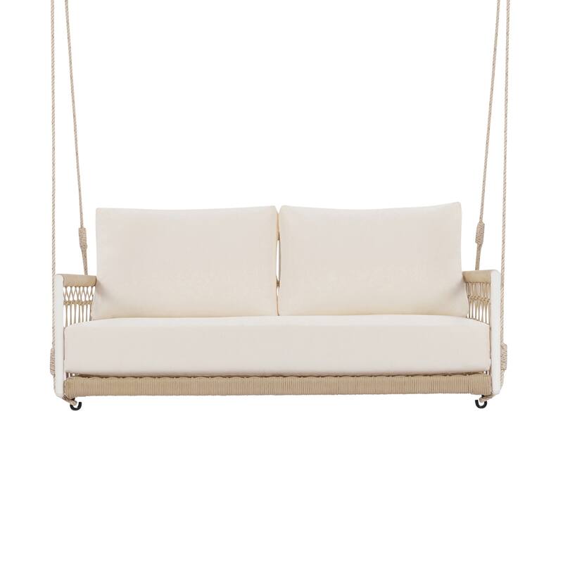 Woven Rope Outdoor Swing Sofa for 2