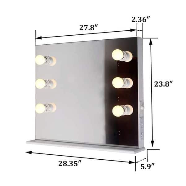 Bedroom bathroom furniture LED lighting makeup mirror Bed Bath