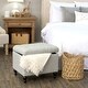 preview thumbnail 4 of 13, HomePop Medium Tufted Storage Ottoman