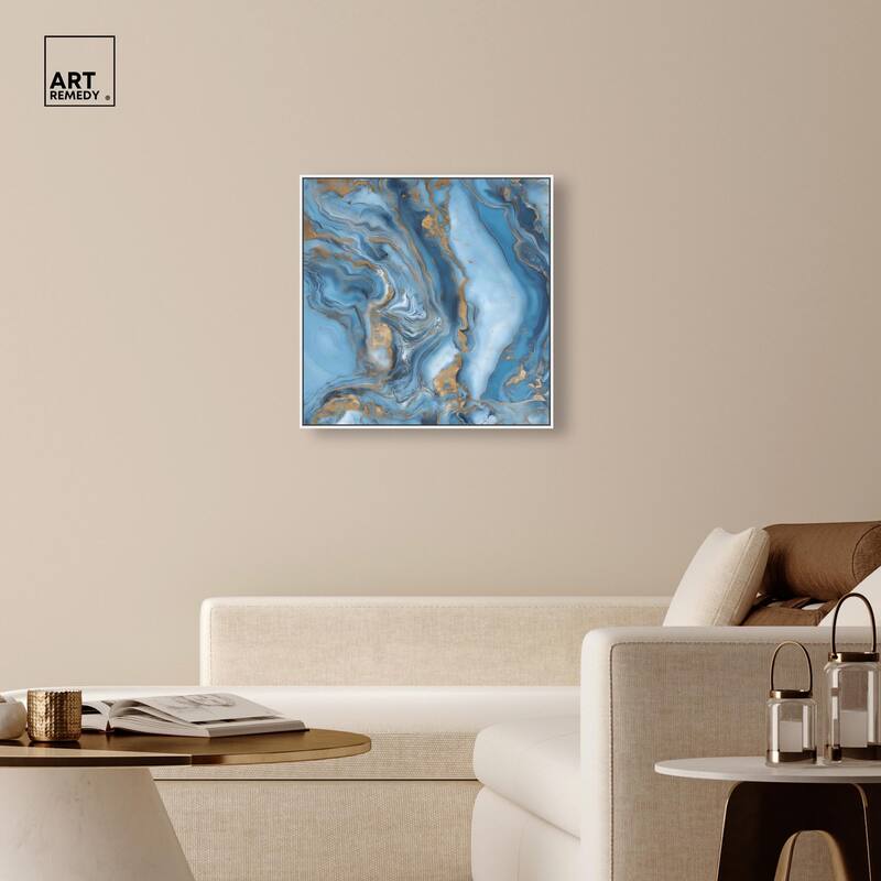 River Gold Canvas by Art Remedy