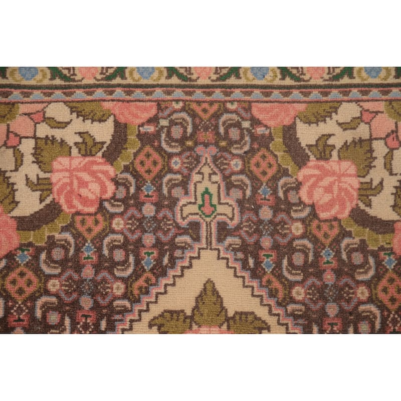 Geometric Bidjar Persian Vintage Runner Rug Handmade Wool Carpet - 2'0"x 9'9"
