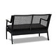 preview thumbnail 3 of 4, Calvin 46.5" Love Seat in Black by Real Flame