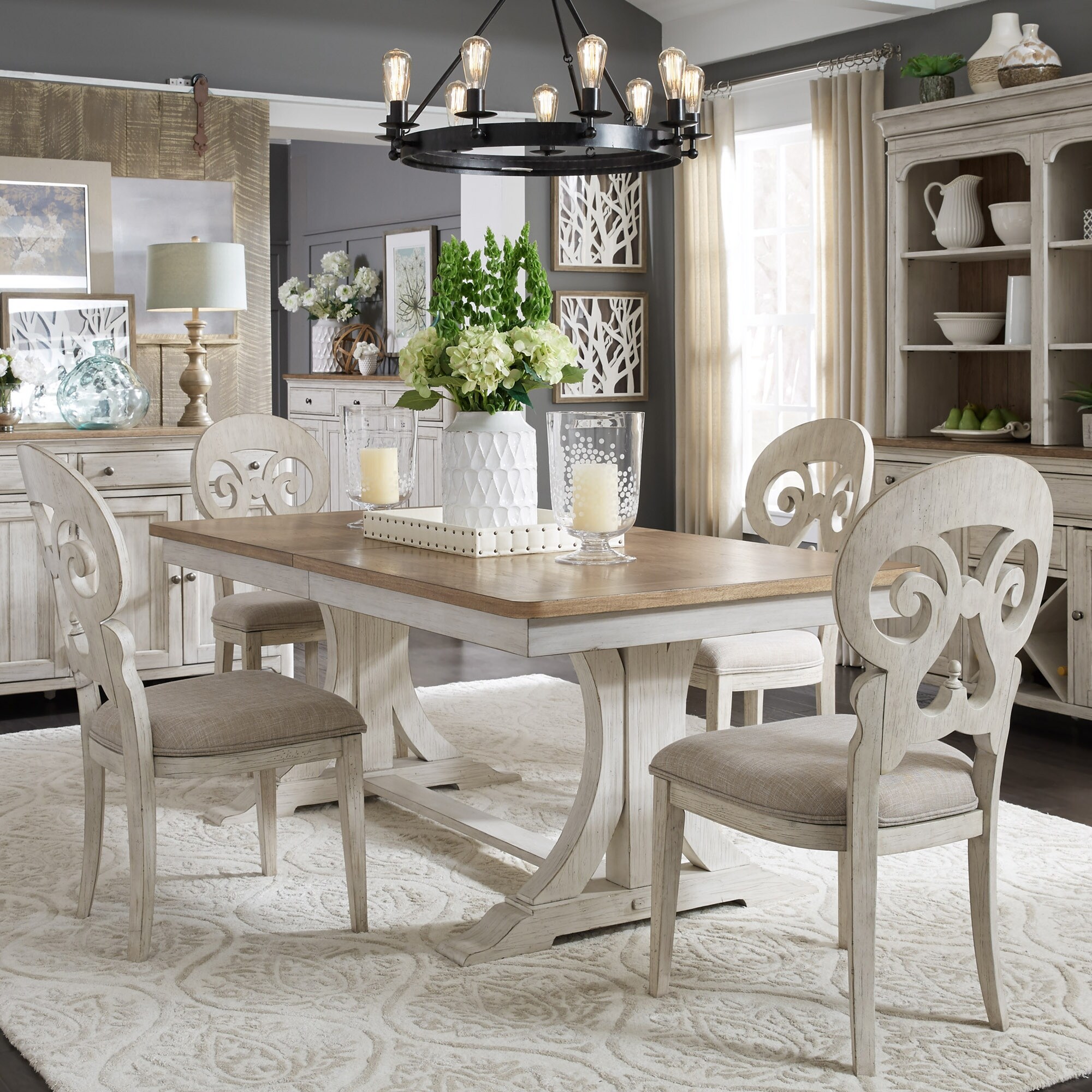 Cream Farmhouse Dining Sets Bed Bath Beyond