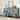 Mirrored Doors Sideboard Console Table with Open Storage