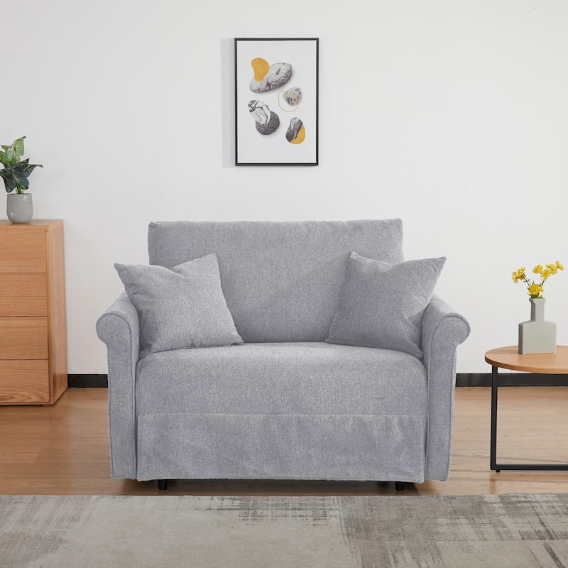 Artdeco Home Fresno Convertible Chair - Grey